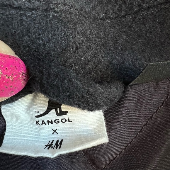 Kangol X H&M Oversized Unisex Gray‎ Shacket Shirt Jacket Coat Size S - Picture 12 of 16